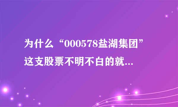 为什么“000578盐湖集团”这支股票不明不白的就退市了？