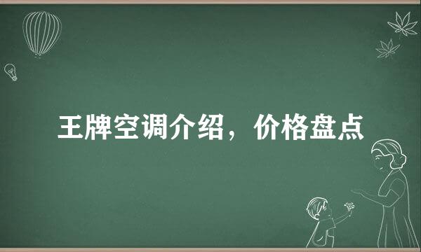 王牌空调介绍，价格盘点