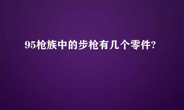 95枪族中的步枪有几个零件?