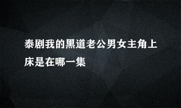 泰剧我的黑道老公男女主角上床是在哪一集