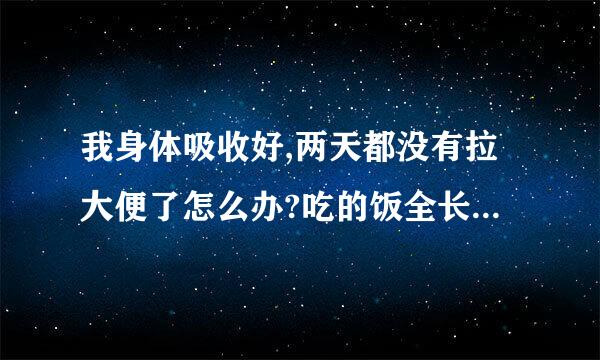 我身体吸收好,两天都没有拉大便了怎么办?吃的饭全长身体上了！