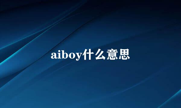 aiboy什么意思