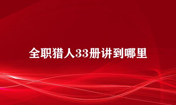 全职猎人33册讲到哪里