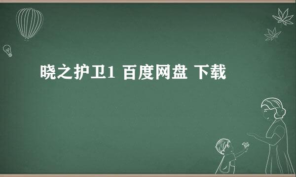 晓之护卫1 百度网盘 下载