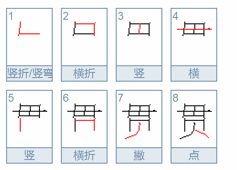 贯的笔顺、笔画是什么？