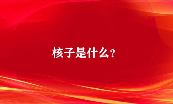 核子是什么？