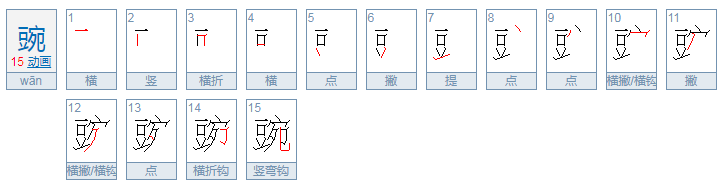 豌豆的豌怎么组词？