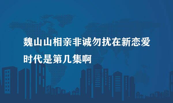 魏山山相亲非诚勿扰在新恋爱时代是第几集啊