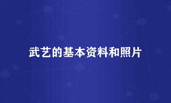 武艺的基本资料和照片