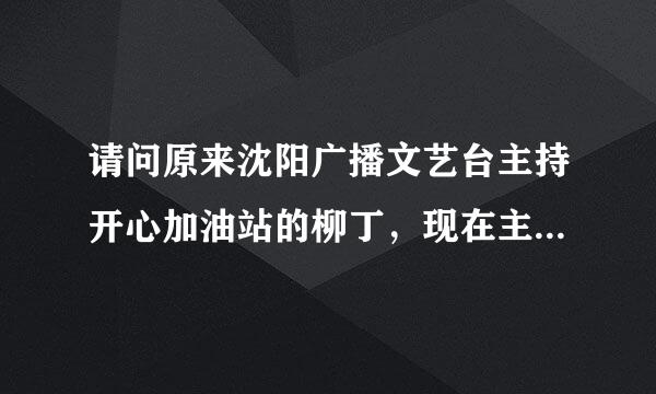 请问原来沈阳广播文艺台主持开心加油站的柳丁，现在主持什么节目？什么频率？谢谢