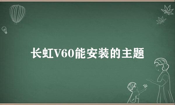 长虹V60能安装的主题