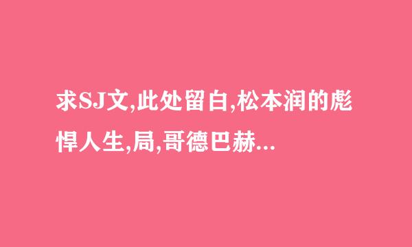 求SJ文,此处留白,松本润的彪悍人生,局,哥德巴赫猜想!!