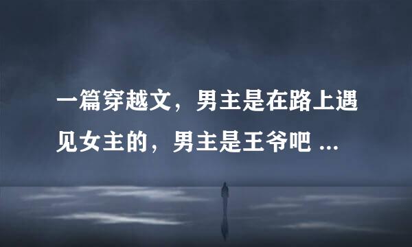 一篇穿越文，男主是在路上遇见女主的，男主是王爷吧 在移动手机阅读上看的 ，宠文 问书名