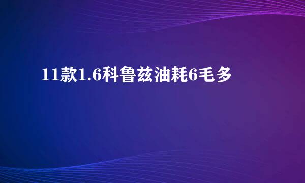 11款1.6科鲁兹油耗6毛多