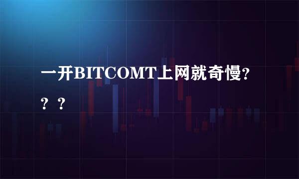 一开BITCOMT上网就奇慢？？？