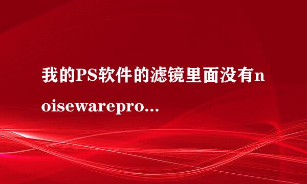 我的PS软件的滤镜里面没有noisewarepro,请问怎么导入到PS里？