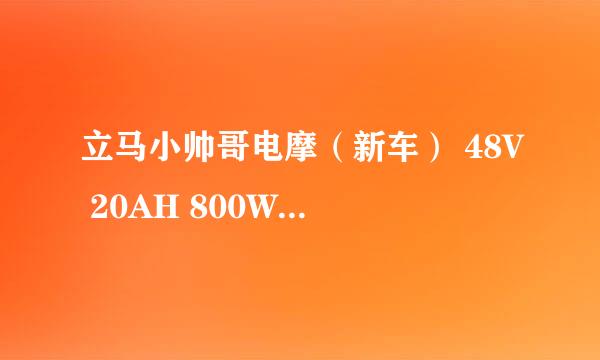 立马小帅哥电摩（新车） 48V 20AH 800W的电机 充满电开20多公里 电量表那就到低了,但是速度还能拉到50多码