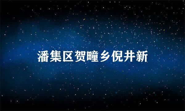 潘集区贺疃乡倪井新