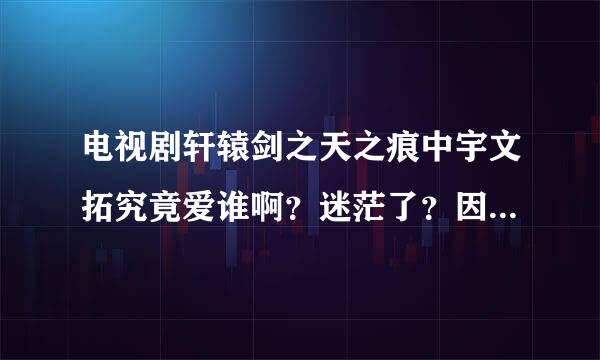 电视剧轩辕剑之天之痕中宇文拓究竟爱谁啊？迷茫了？因为宁珂有孩子才和她在一起吗？