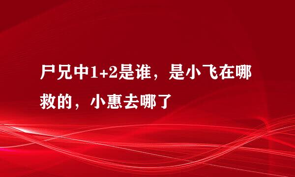 尸兄中1+2是谁，是小飞在哪救的，小惠去哪了