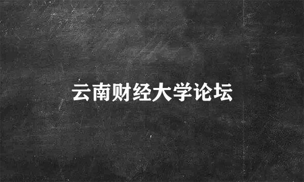 云南财经大学论坛