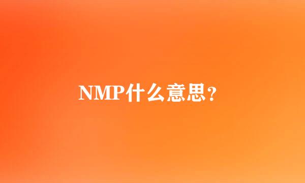 NMP什么意思？