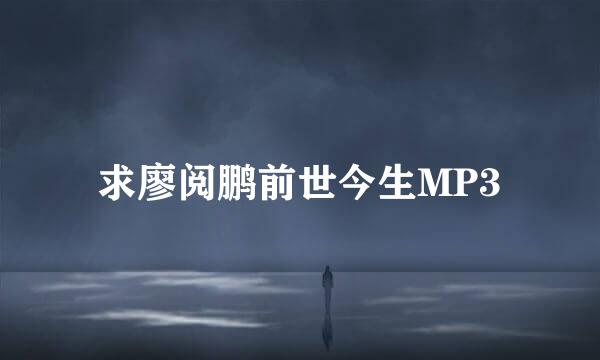 求廖阅鹏前世今生MP3