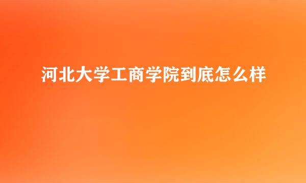 河北大学工商学院到底怎么样