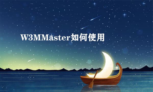 W3MMaster如何使用