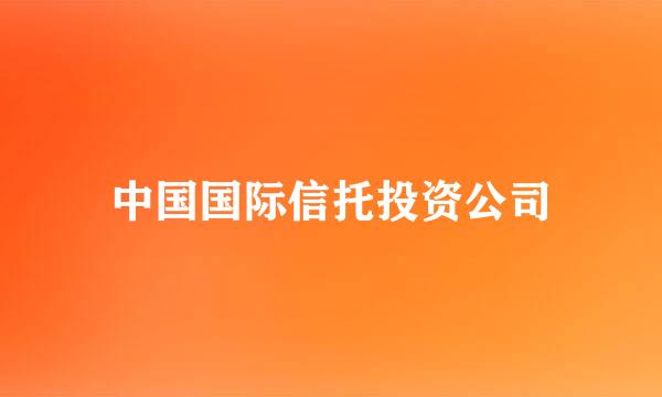 中国国际信托投资公司