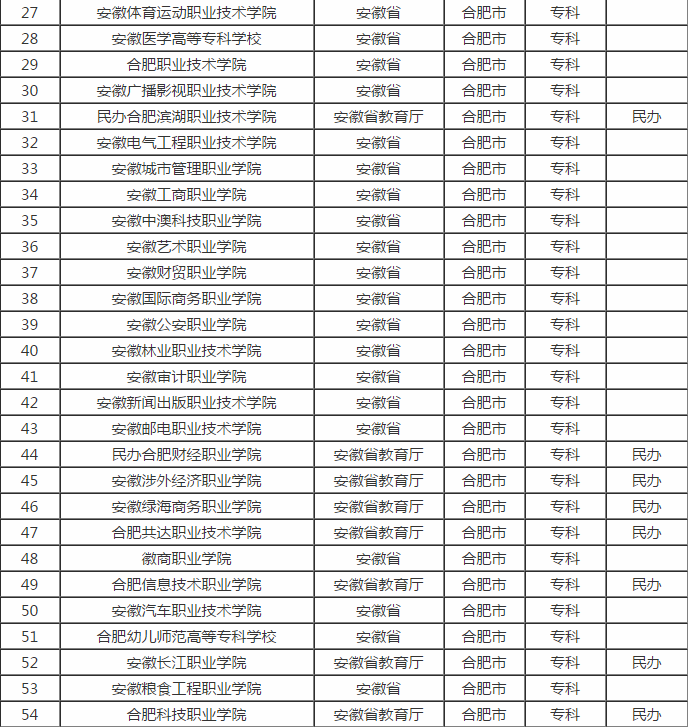 合肥有多少大学？