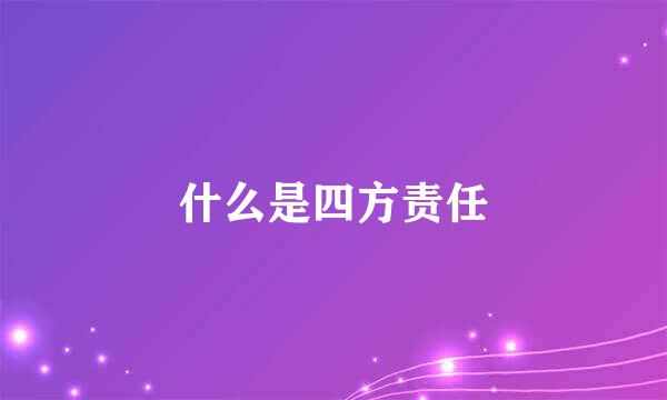 什么是四方责任