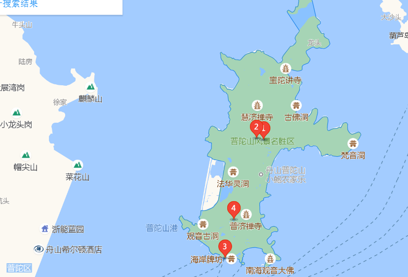 普陀山地图