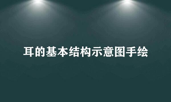 耳的基本结构示意图手绘