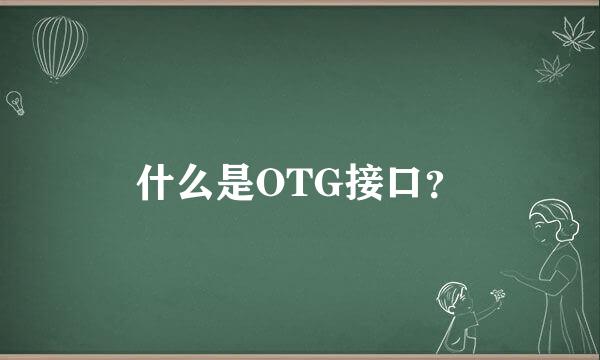 什么是OTG接口？