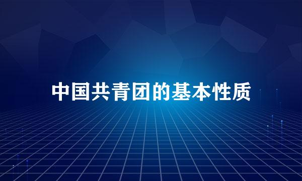 中国共青团的基本性质