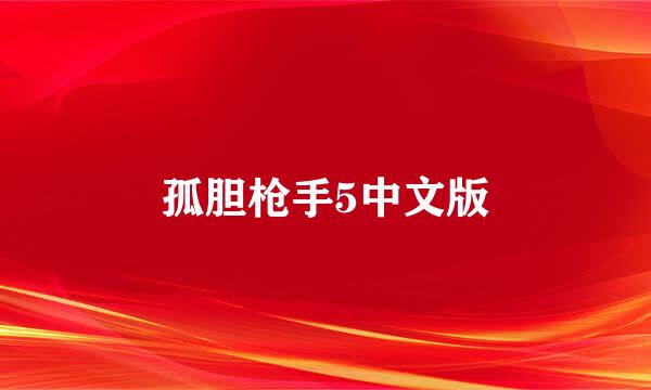 孤胆枪手5中文版