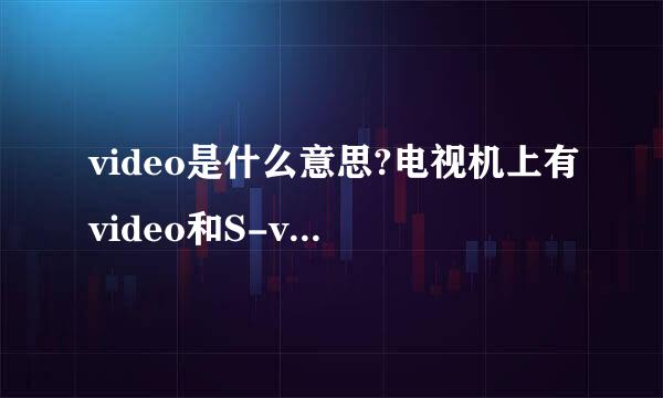 video是什么意思?电视机上有video和S-video接口，是不是支持播放视频文件？