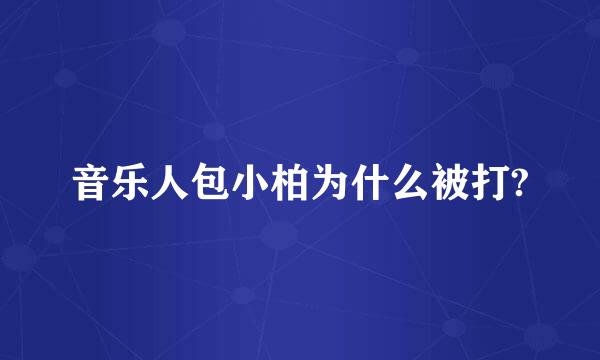 音乐人包小柏为什么被打?