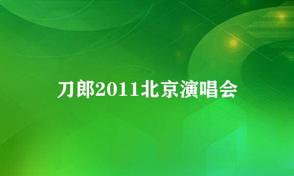 刀郎2011北京演唱会