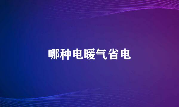 哪种电暖气省电