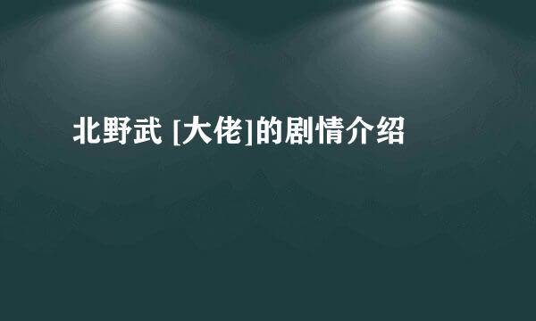 北野武 [大佬]的剧情介绍