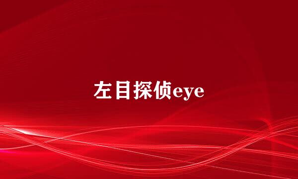 左目探侦eye