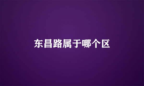 东昌路属于哪个区