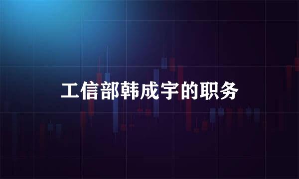 工信部韩成宇的职务