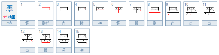 墨的部首是什么？