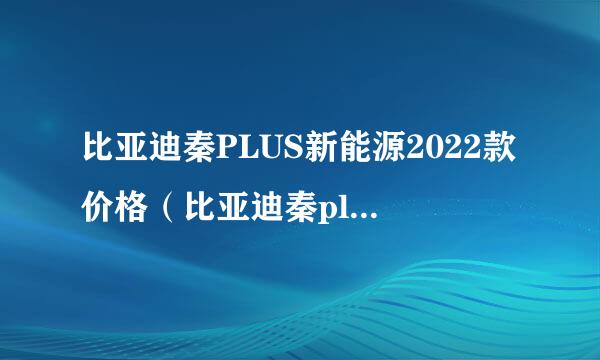 比亚迪秦PLUS新能源2022款价格（比亚迪秦plus2022款什么时候上市）