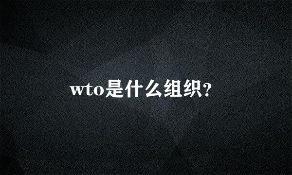 wto是什么组织？