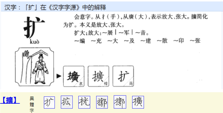 扩字组词