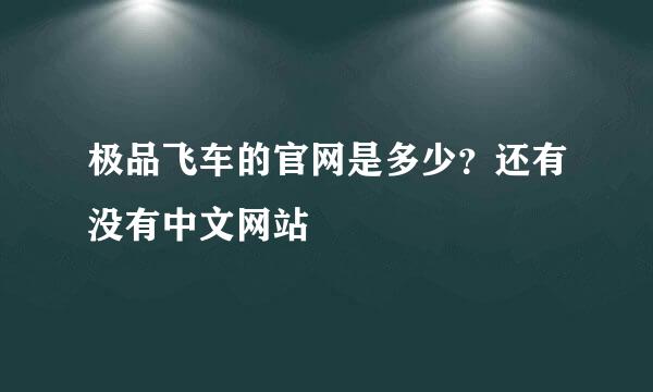 极品飞车的官网是多少？还有没有中文网站